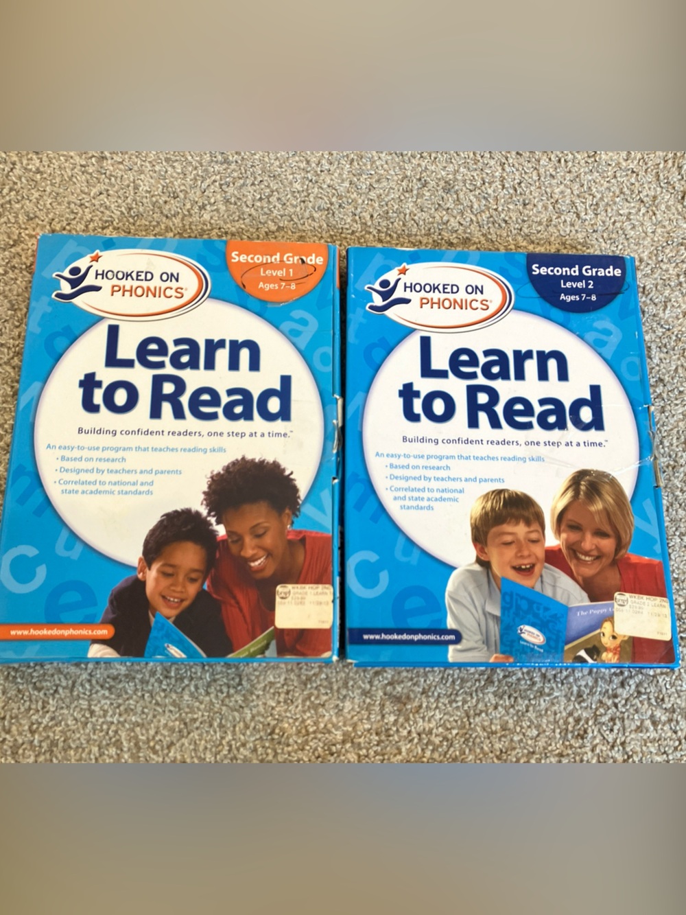 Hooked on Phonics Learn to Read Set - Second Grade Level 1 & 2 (Desc)